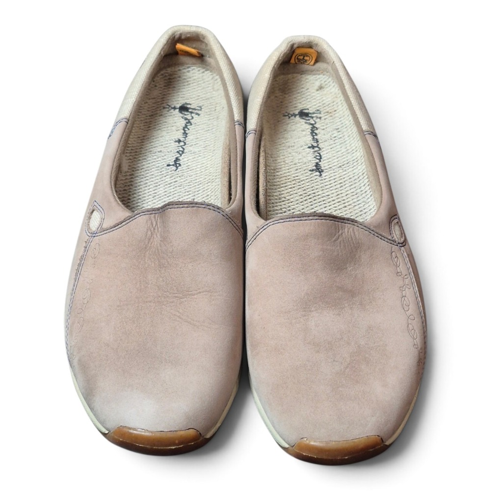 Timberland SmartWool Women's 7.5 M Leather Slip On Shoes Vibram Eco Step Beige